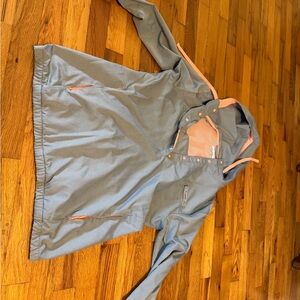 Columbia Blue and Pink Mesh-Lined Jacket